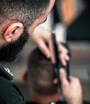 Learn tapered edge haircut techniques in the Iver Academy Barbering Course