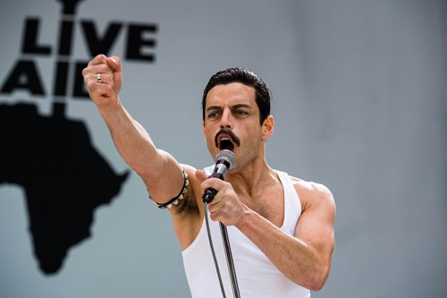 Rami Malek as Freddie Mercury from the film Bohemian Rhapsody